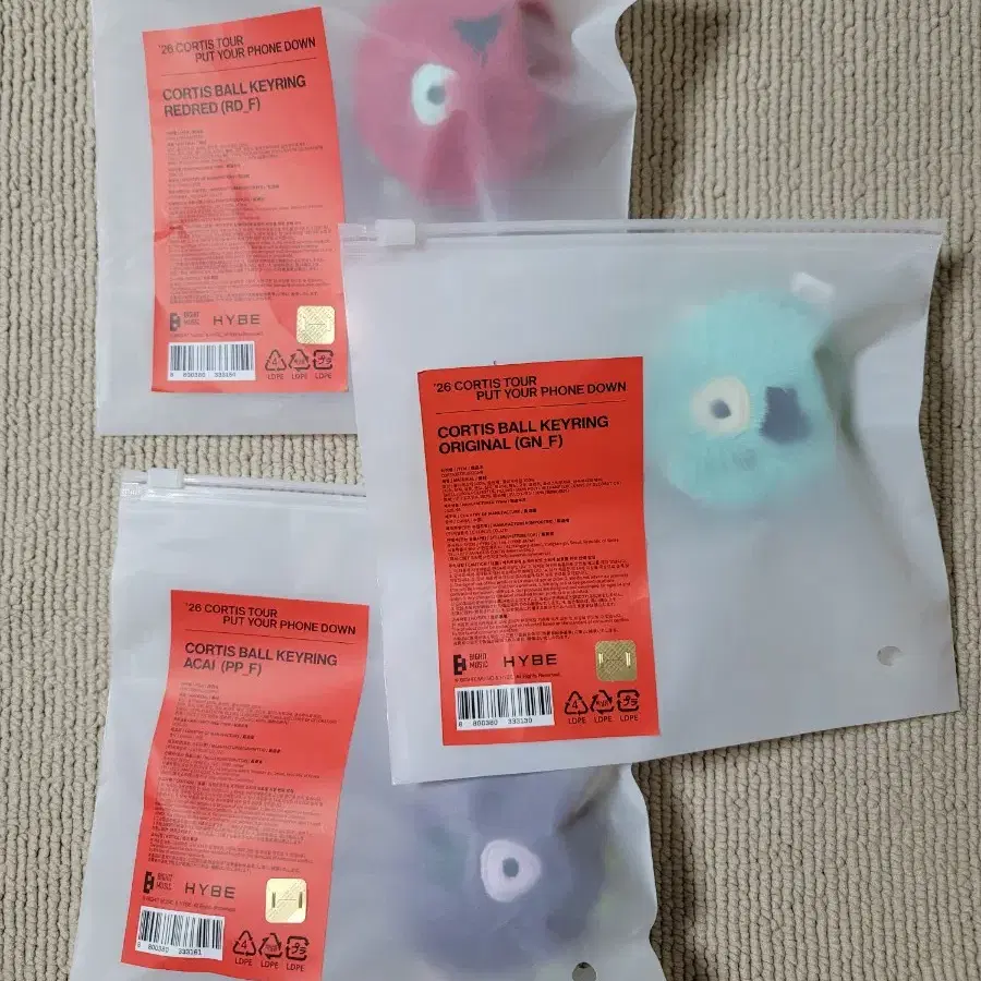미개봉)코르티스 미니 코르티스볼 키링 아사이 레드레드 민트 오리지널 ACAI REDRED ORIGINAL