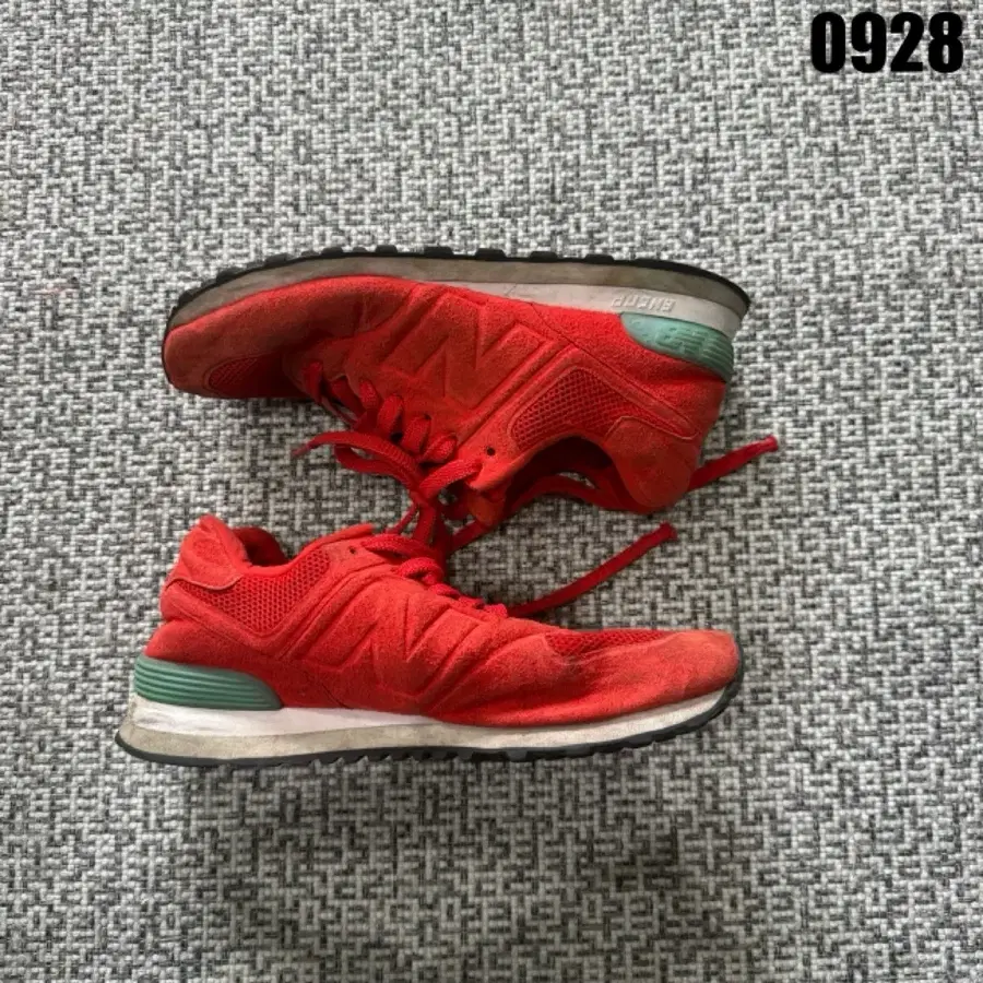 뉴발란스 574 운동화 레드 250