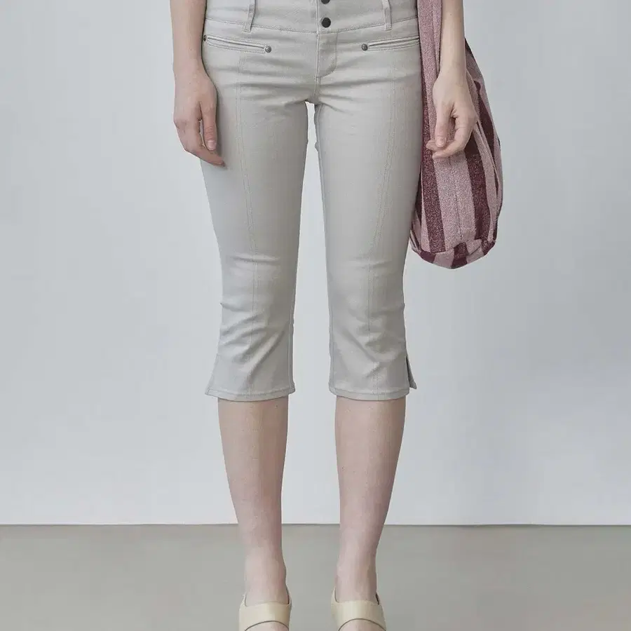 스컬프터 90s Cotton Capri Pants 그레이 L
