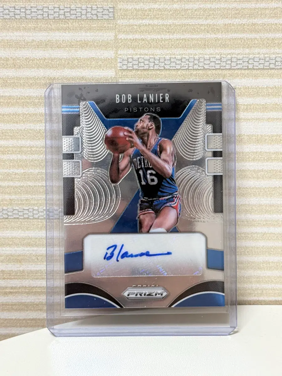 밥 레이니어 친필 오토카드 nba카드 bob lanier 디트로이트 피스톤즈
