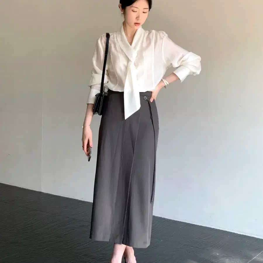 모아빈 wrap ring skirt