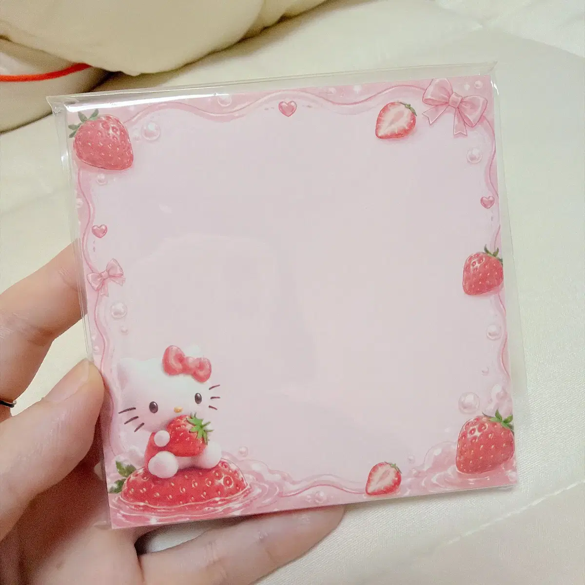 키티 딸기 떡메모지 | 헬로키티 떡메 다꾸 메모지 (신상)