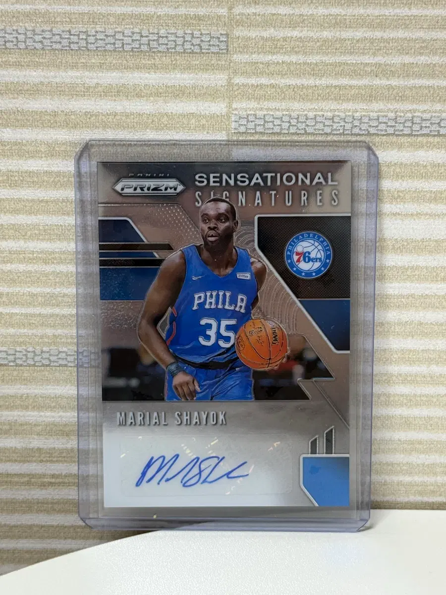 샤욕 친필 오토카드 nba카드 marial shayok 필라델피아