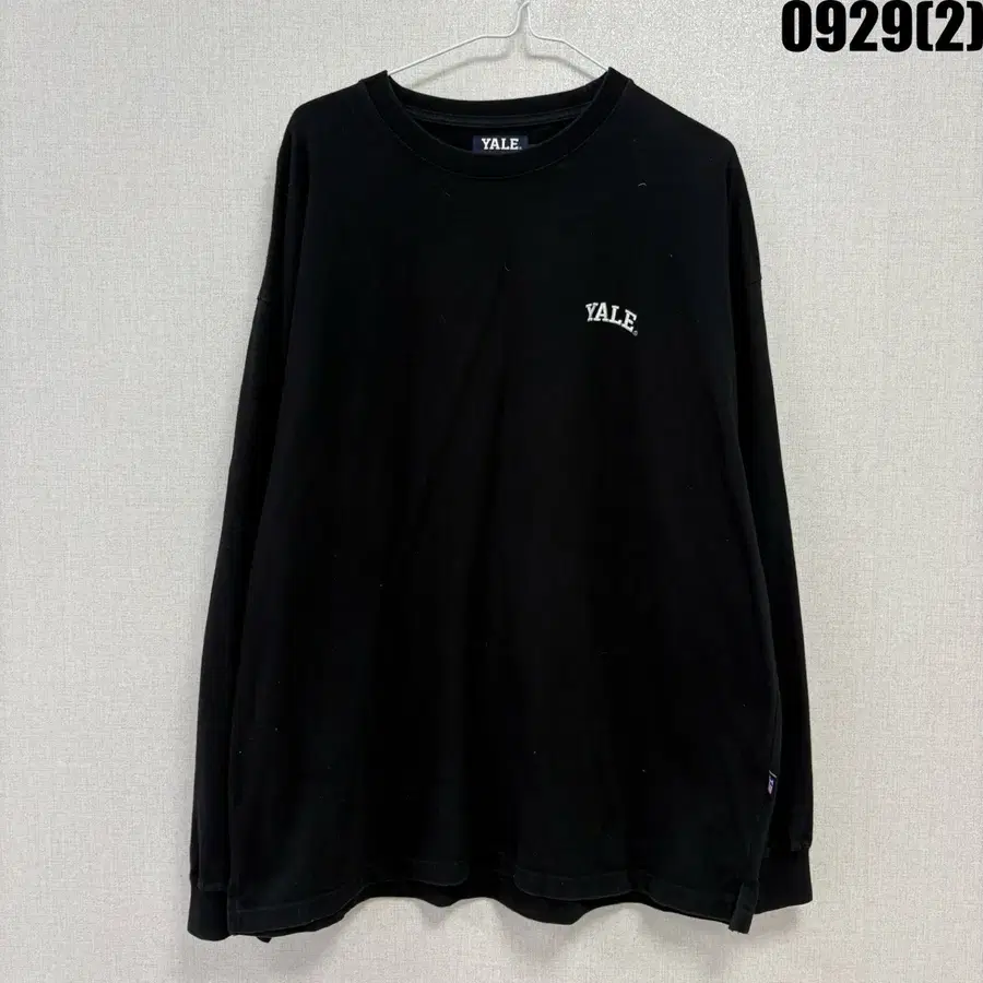 예일 긴팔 티셔츠 블랙 XL
