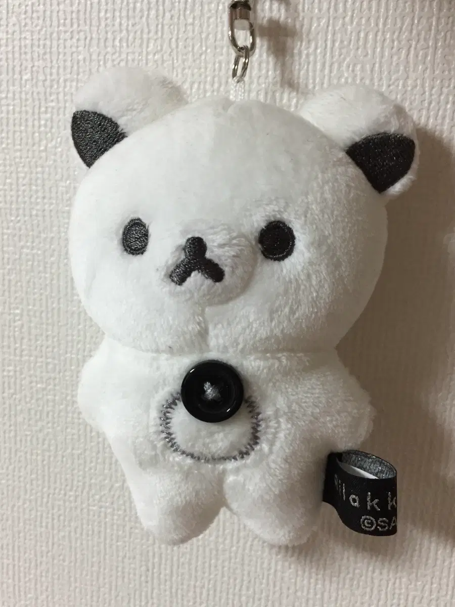 코리락쿠마 모노크롬 테노리 키링