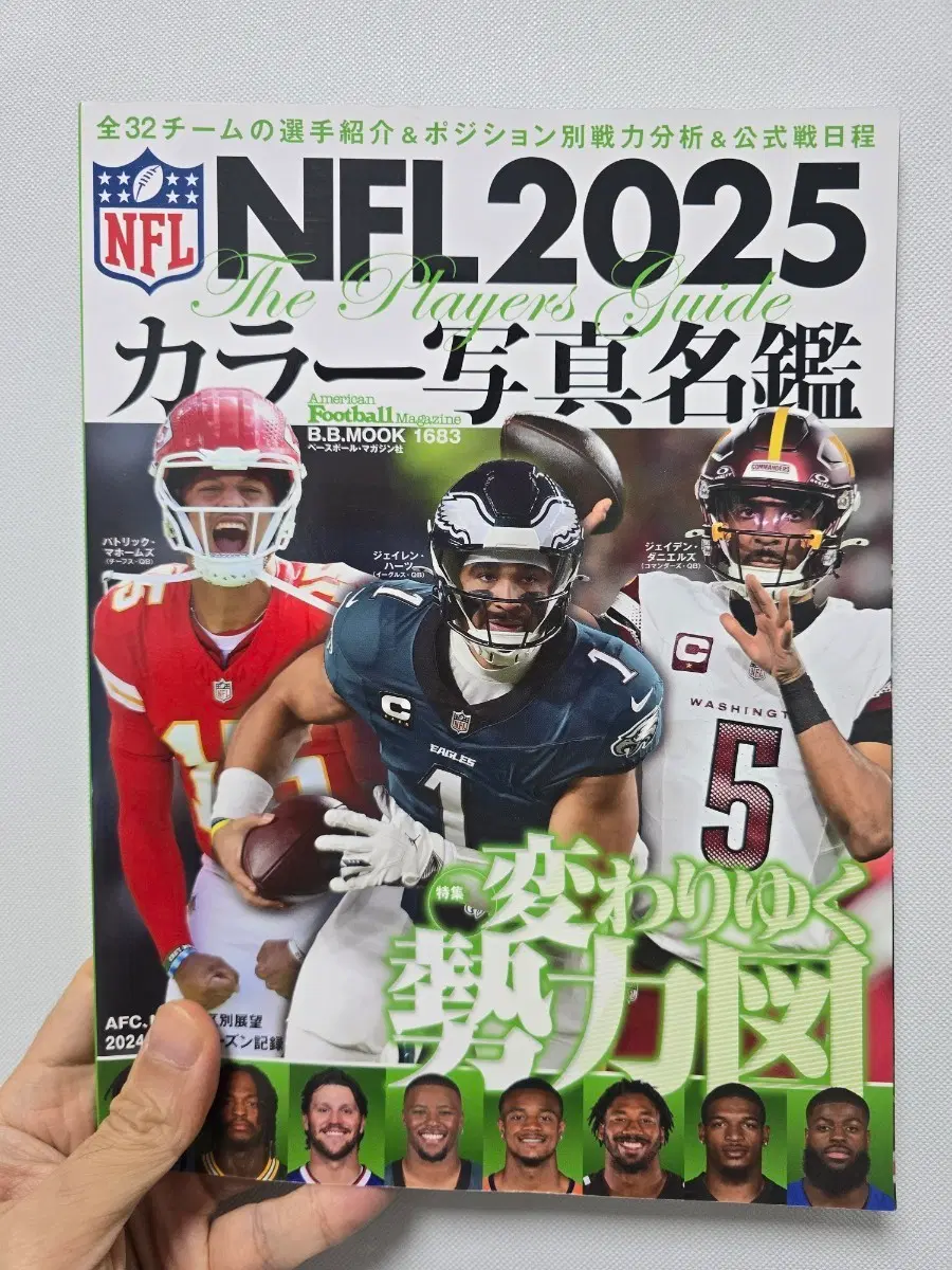 NFL 2025 Players Guide 컬러 사진명감