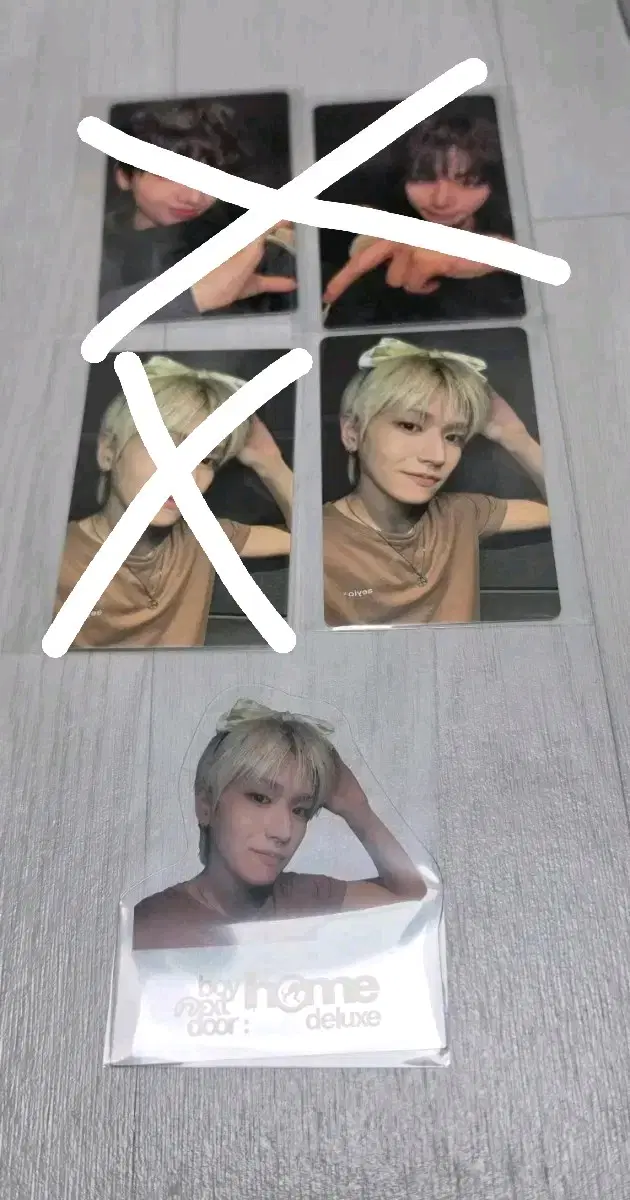 보넥도 애니멀  특전 리본 포카 포토스탠드 교환