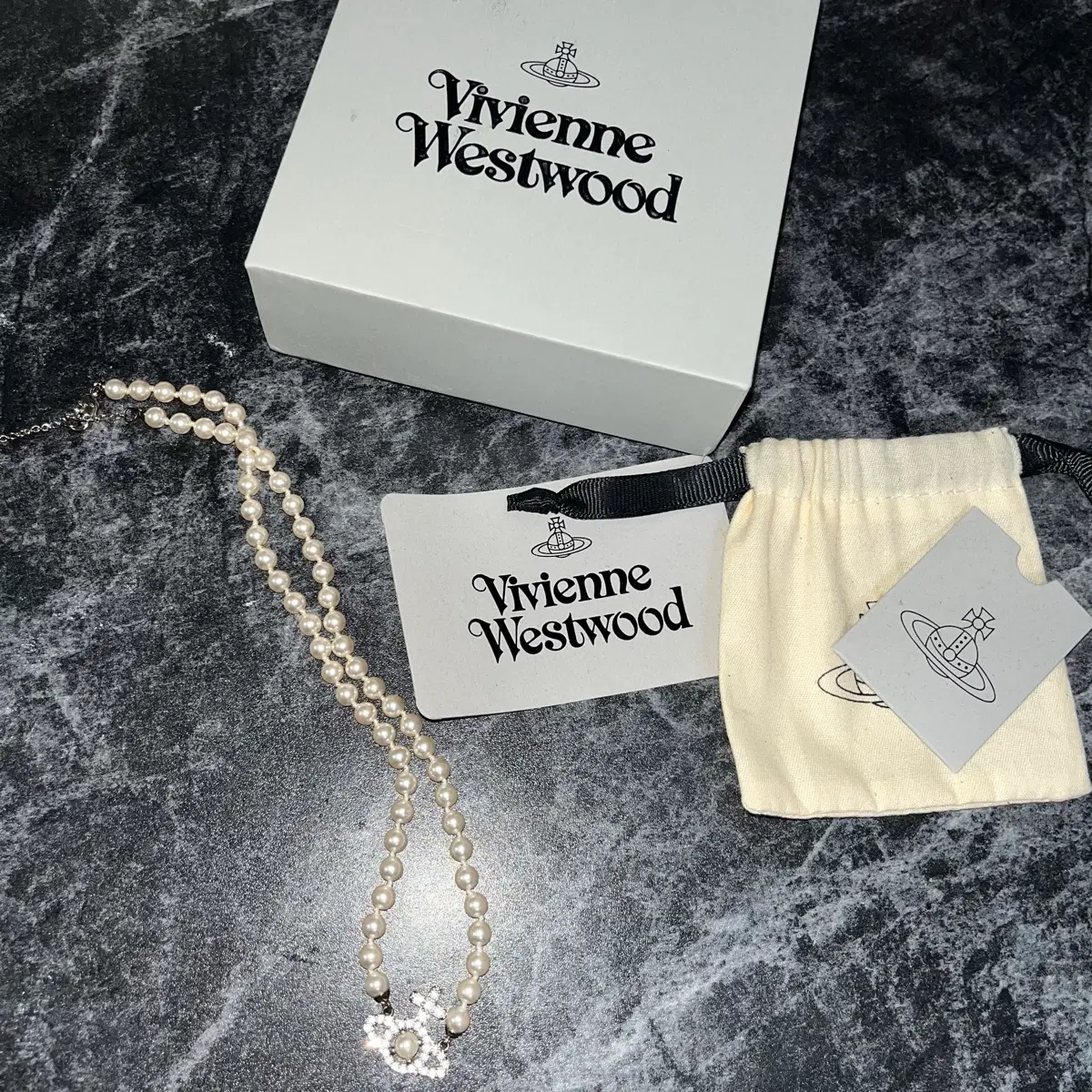 [Vivienne Westwood]비비안웨스트우드 올림피아 펄 목걸이