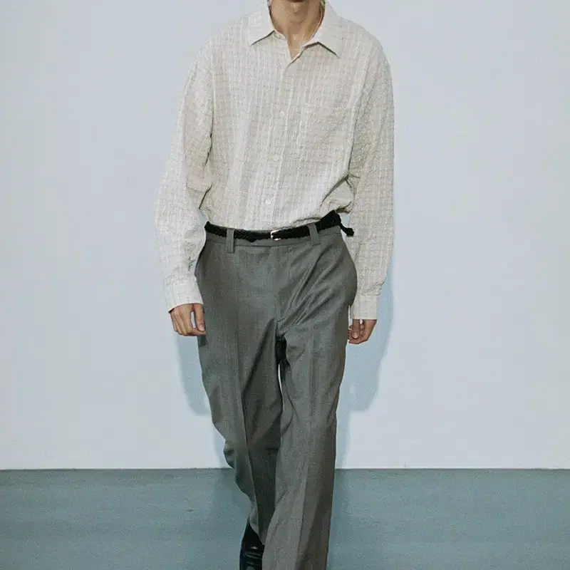 MFPEN EXECUTIVE SHIRT Beige Structure Check L
