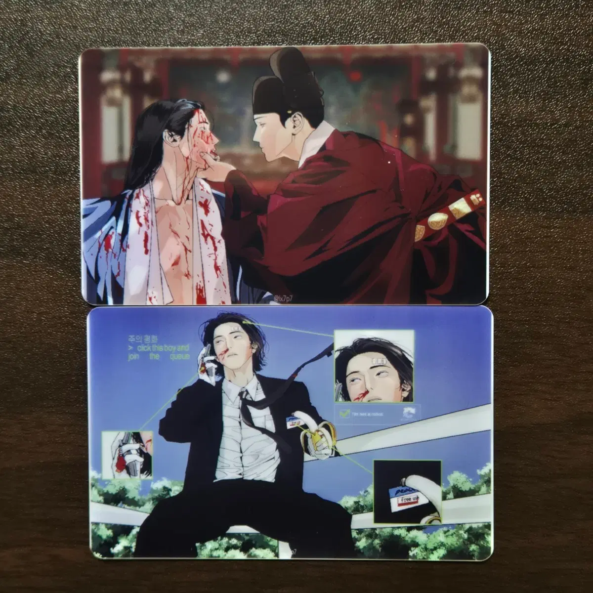주의평화 프린팅박스 프박 포카 사이즈 2개