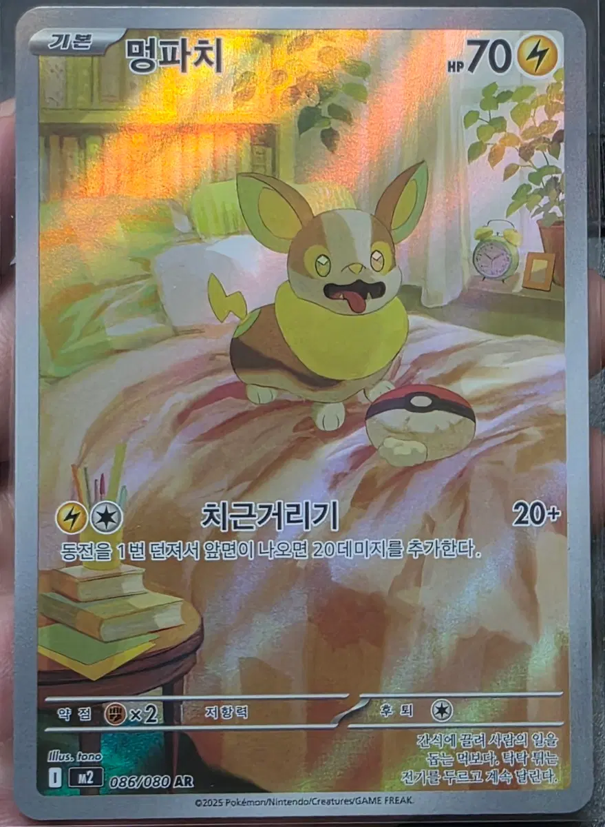 포켓몬카드 멍파치 ar M2