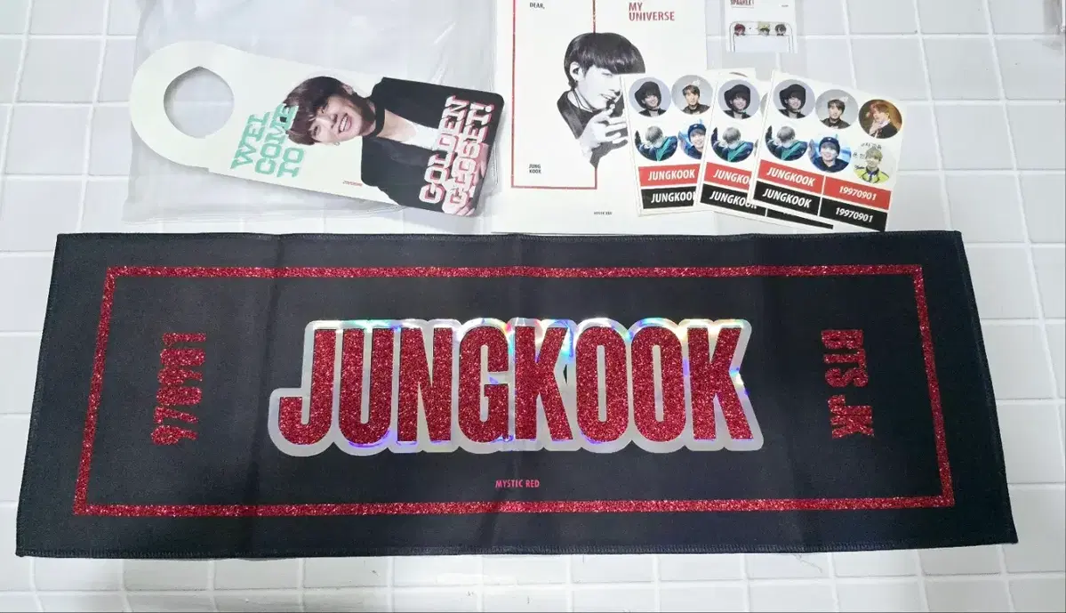 방탄소년단 정국 팬 메이드 슬로건 세트 BTS JUNGKOOK  fanmade slogan set