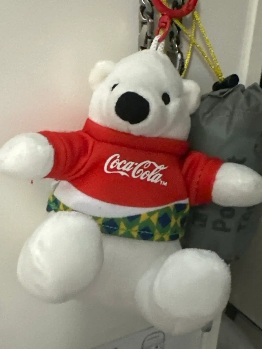 코카콜라 브라질 백곰 키링