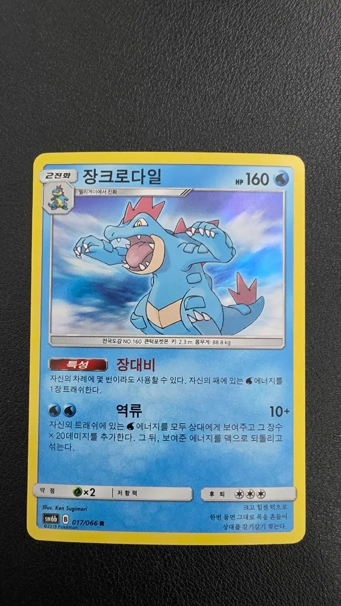 포켓몬 카드 장크로다일 r sm6b 017