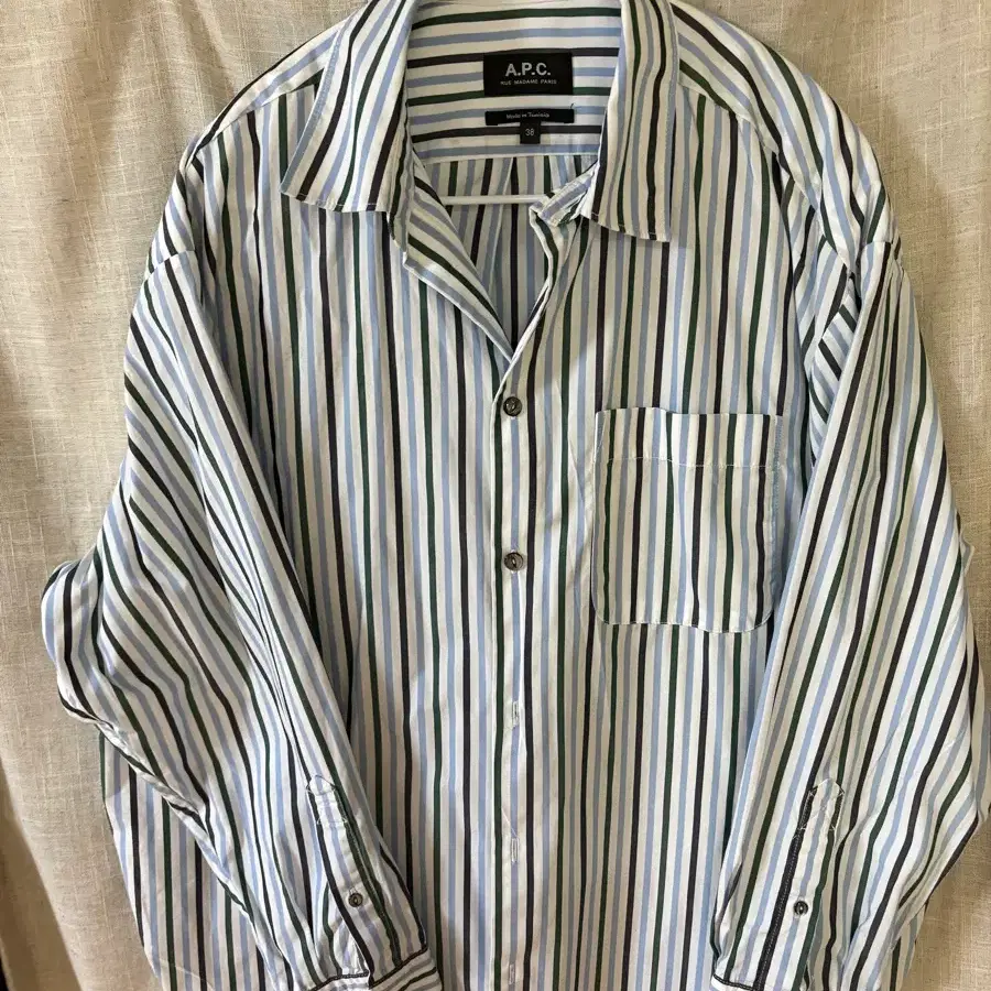 A.P.C. 스트라이프 셔츠 38