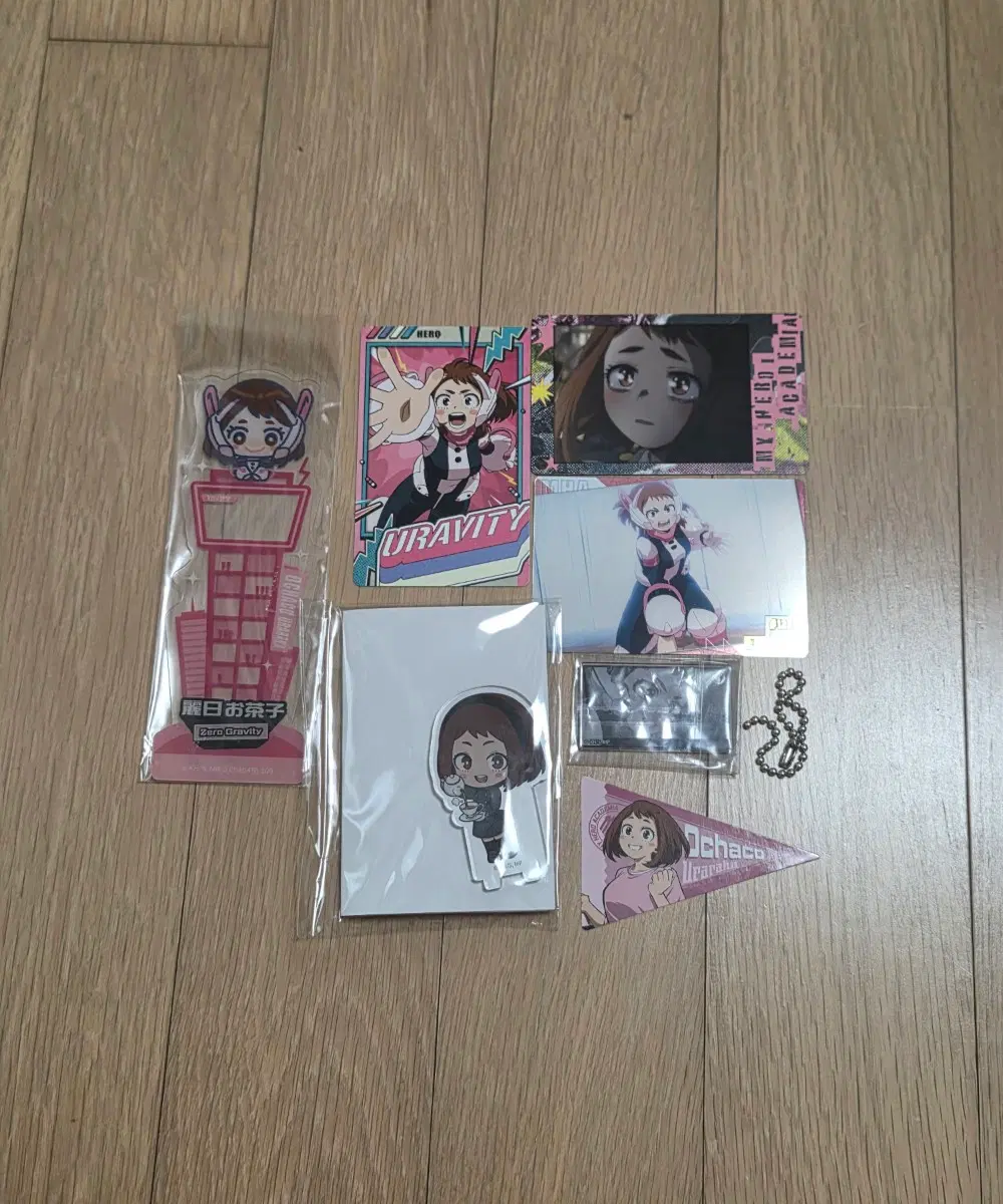일괄 우라라카 오챠코 굿즈 애니메이트 카페 콜라보 아크릴 스탠드 키링 클리어 북마크 스냅마이드 카드 스티커 지류