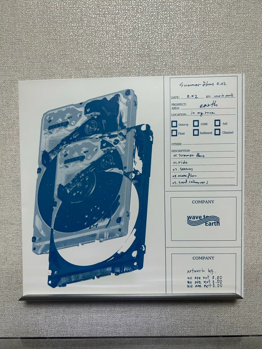 Wave to Earth Summer Films 0.02 블루 바이닐 LP (개봉)
