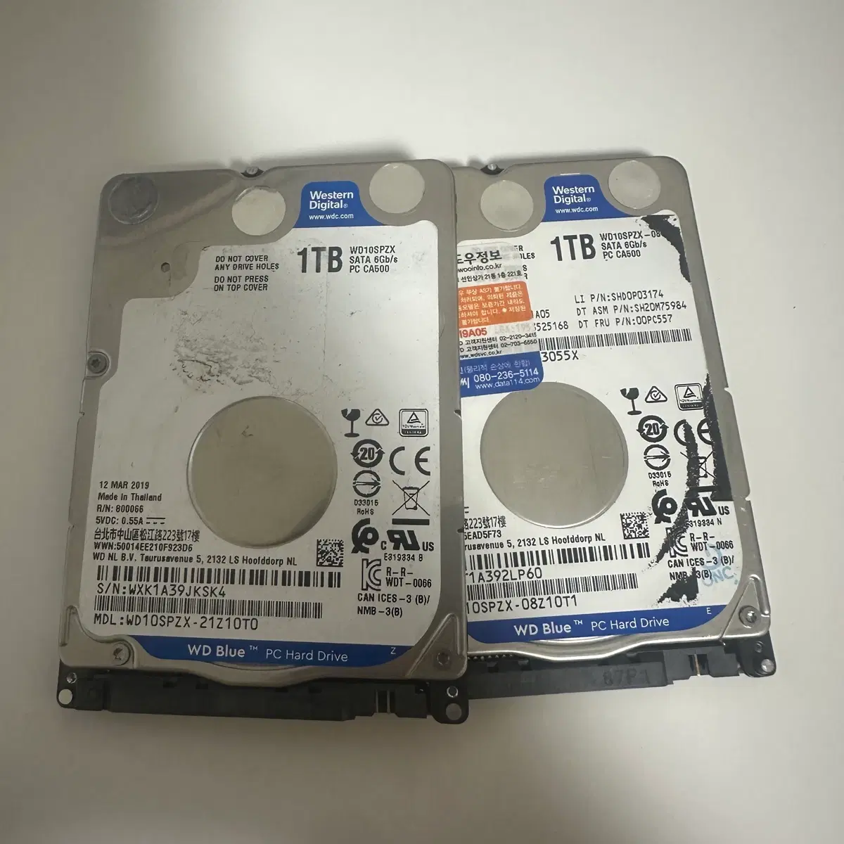 Wd blue 1TB HDD 2.5인치 sata 하드디스크
