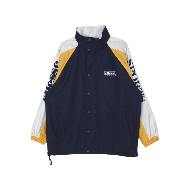ELLESSE 컬러블록 하이넥 윈드브레이커 95
