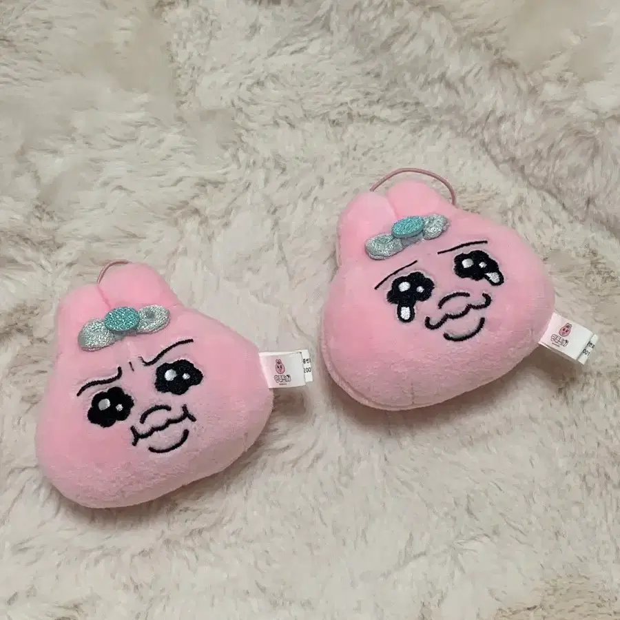 정품 빤쮸토끼 페이스 인형 키링