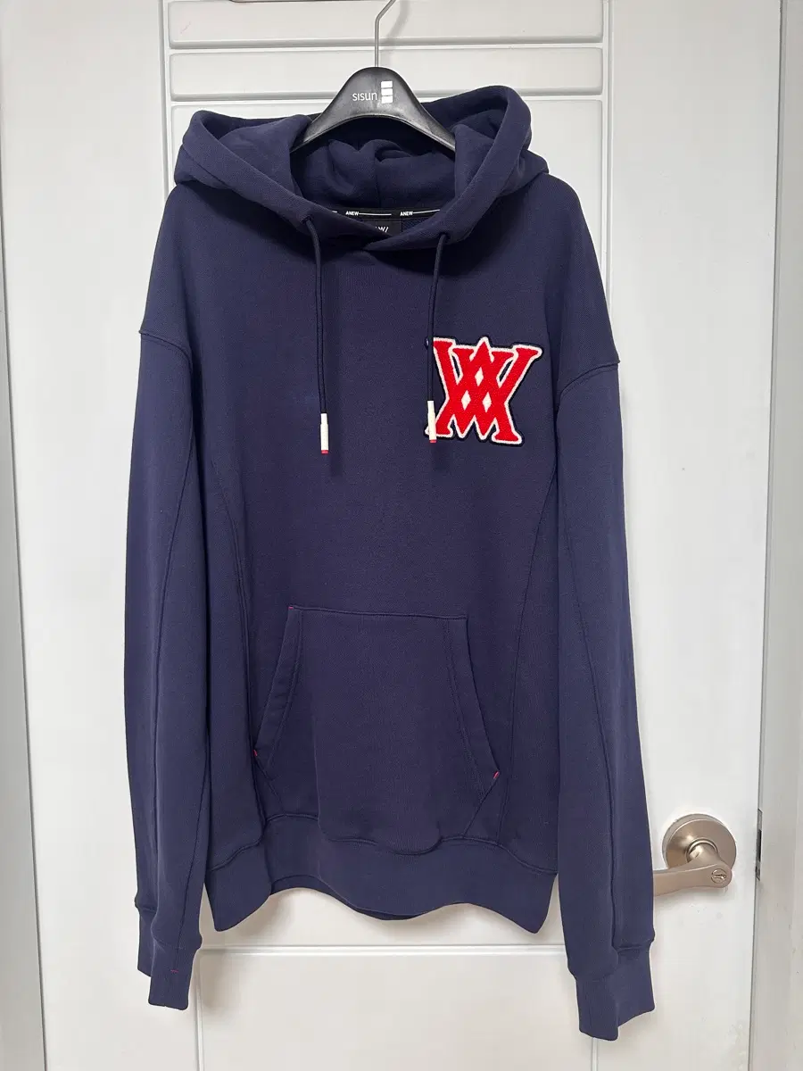 어뉴 골프 네이비 후드티 XS 루즈핏 상태 좋아요