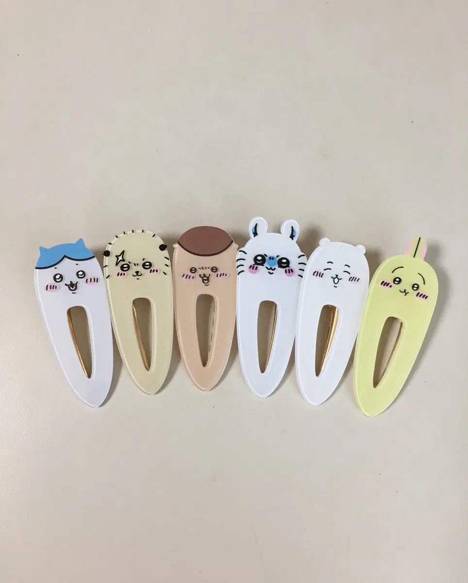 먼작귀 머리삔 헤어핀 치이카와 하치와레 우사기 모몽가 랏코