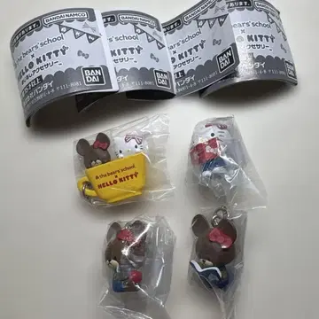 곰돌이 학교 헬로키티 메지루시 액세서리 세미 컴플리트