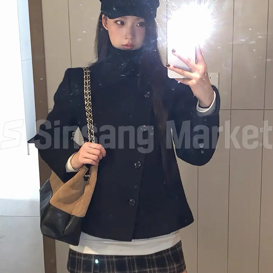 [빠른발송] 저렴이아님 코아 하이넥 코트 숏 자켓 점퍼 겨울 봄