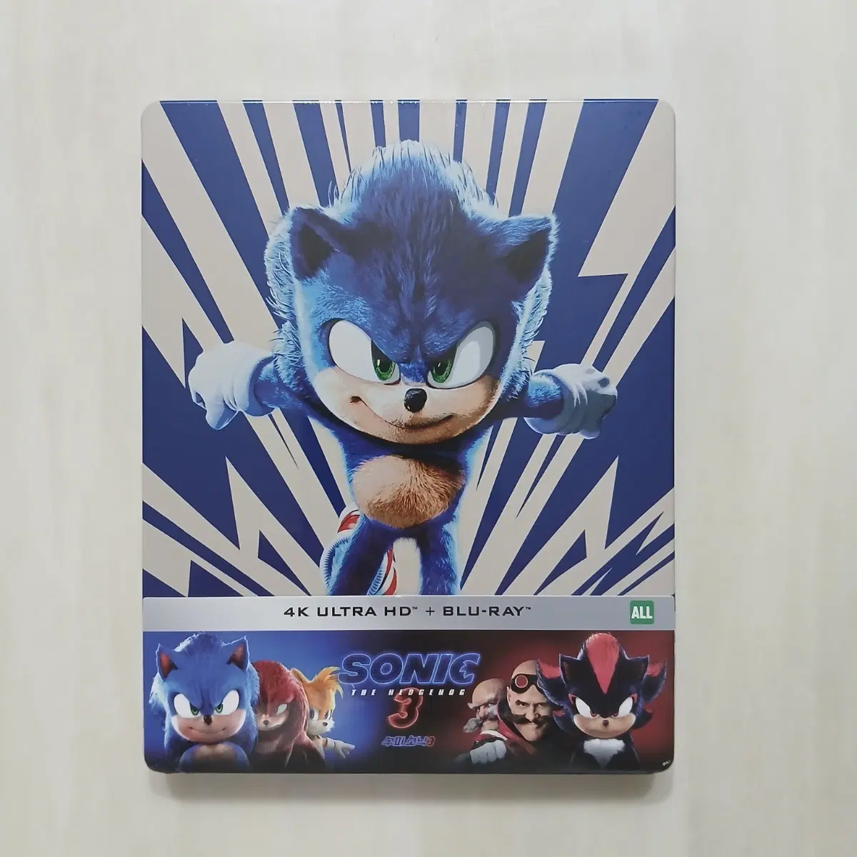 수퍼소닉3 4K UHD+2D 스틸북 한정판