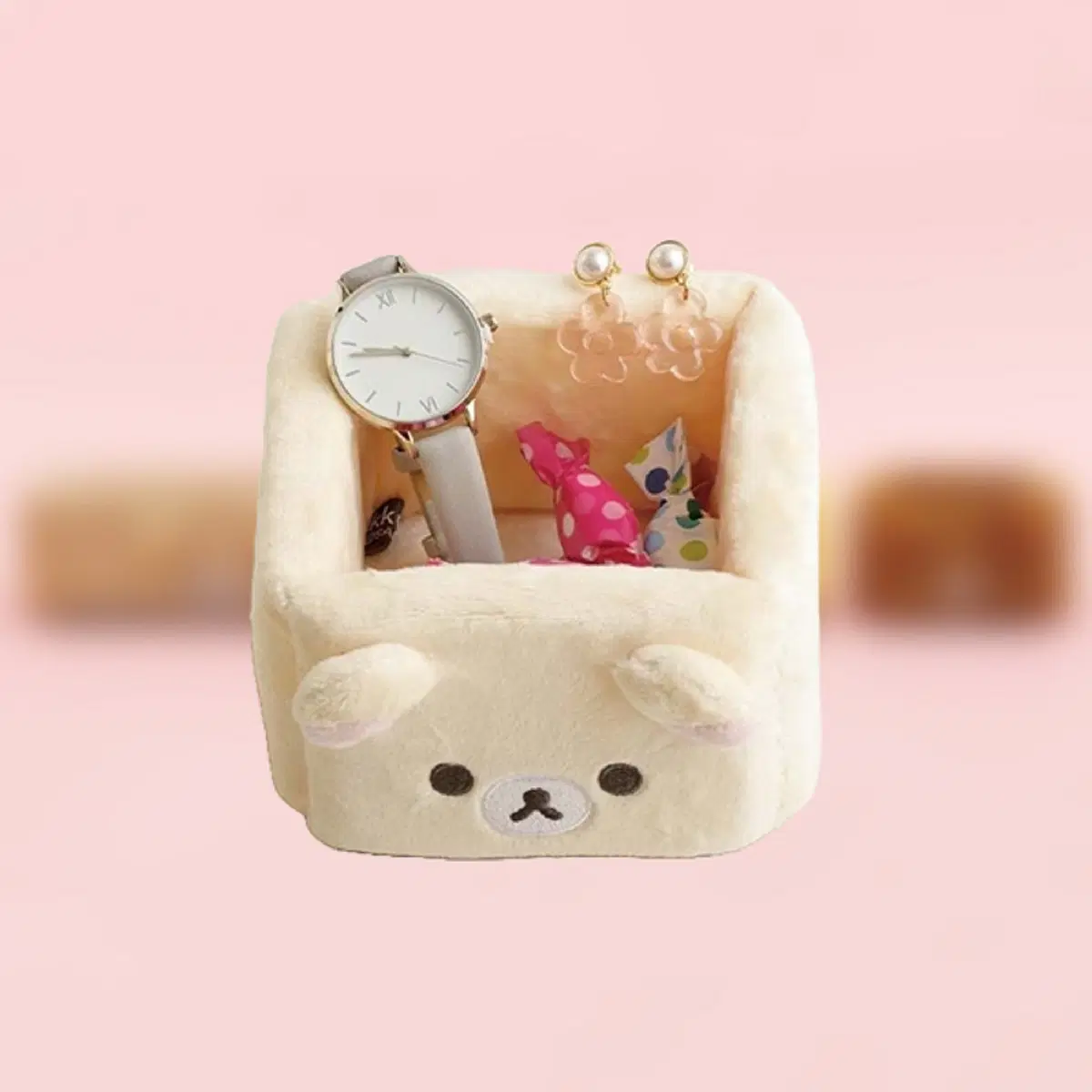 미개봉_ 리락쿠마 코리락쿠마 인형 누이 멀티 트레이 보관함 정리함 S