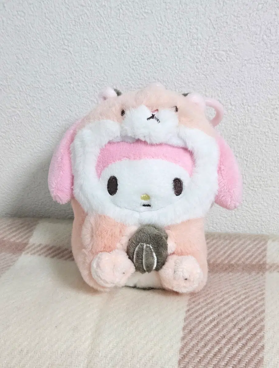 산리오 마이멜로디 마멜 햄스터 가방걸이 인형 키링