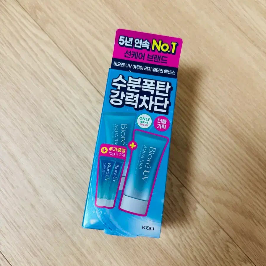 비오레 UV 아쿠아 리치 워터리 썬크림 50g*2 세트