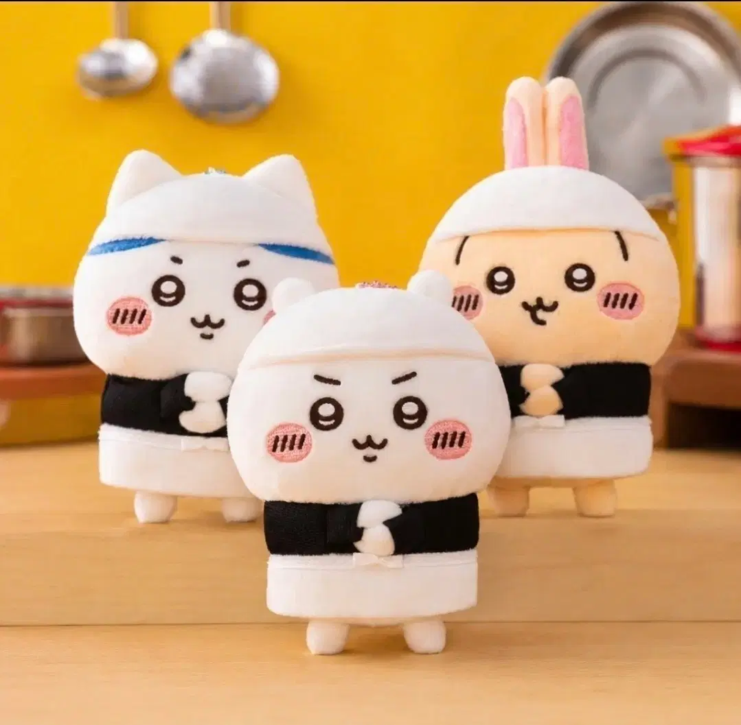 치이카와 라멘 점원 마스코트 우사기 키링