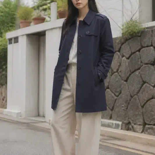 F068 TOMMY HILFIGER 트렌치 44-55 여 아지구제