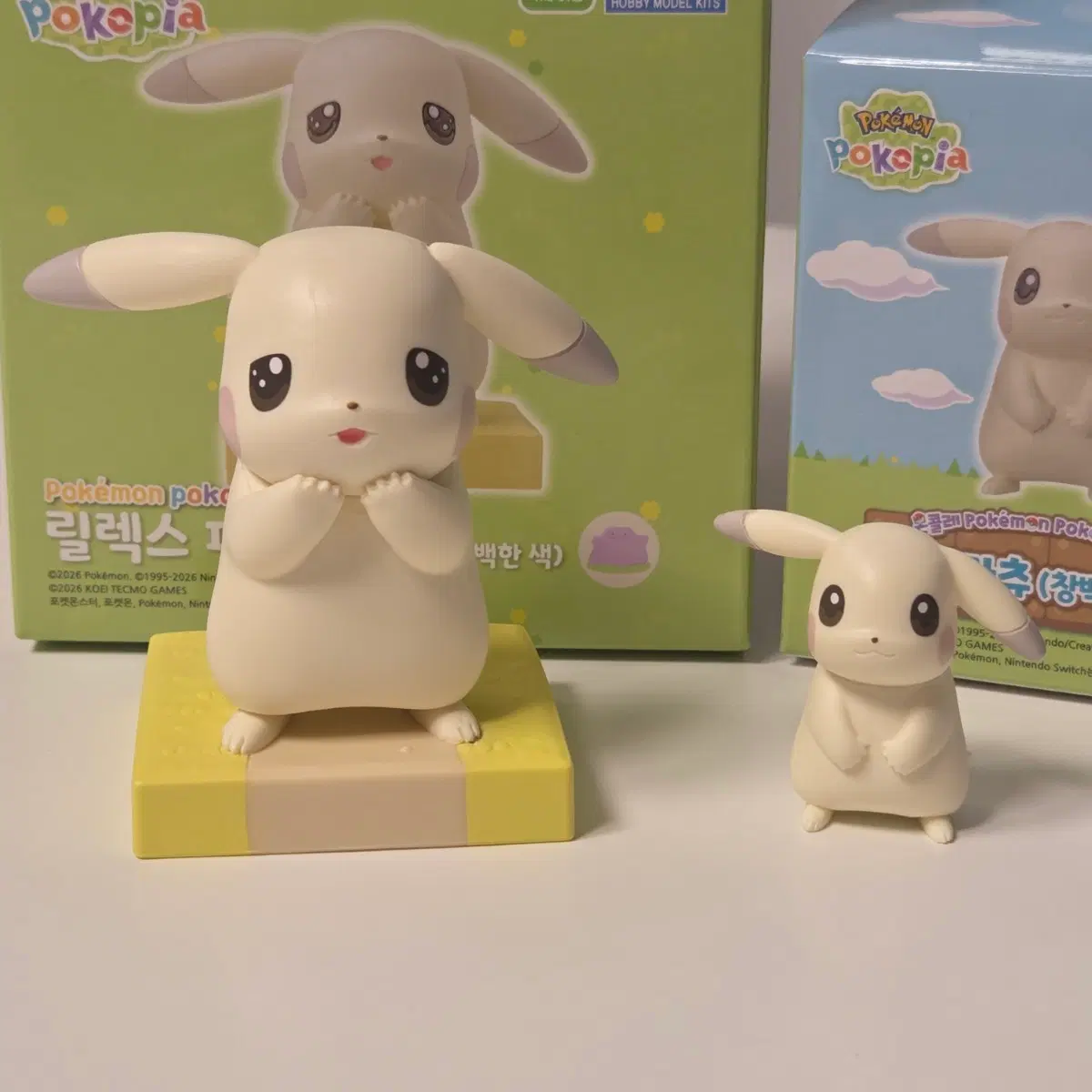 일괄)포코피아 창백카츄 피규어 몬콜레+릴렉스 창백한 색 피카츄
