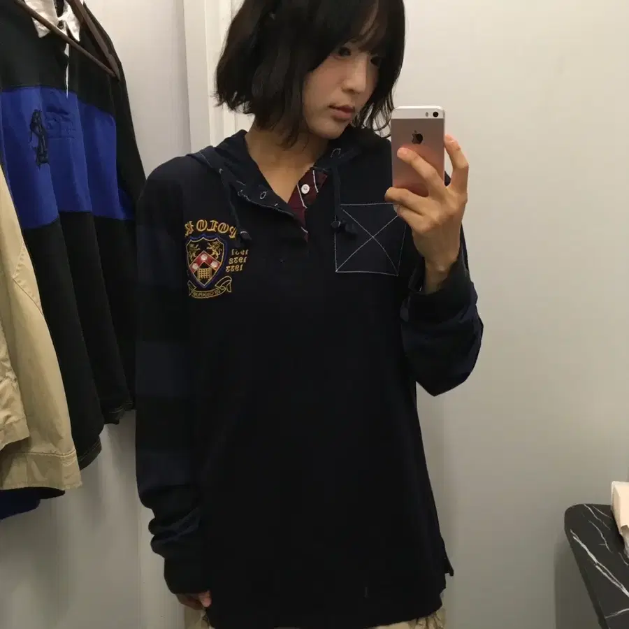 폴로 랄프로렌 챔피온 자수 후드 P1
