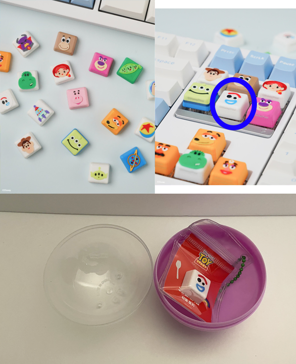 토이스토리 3D 입체 키캡 성수 팝업 포키