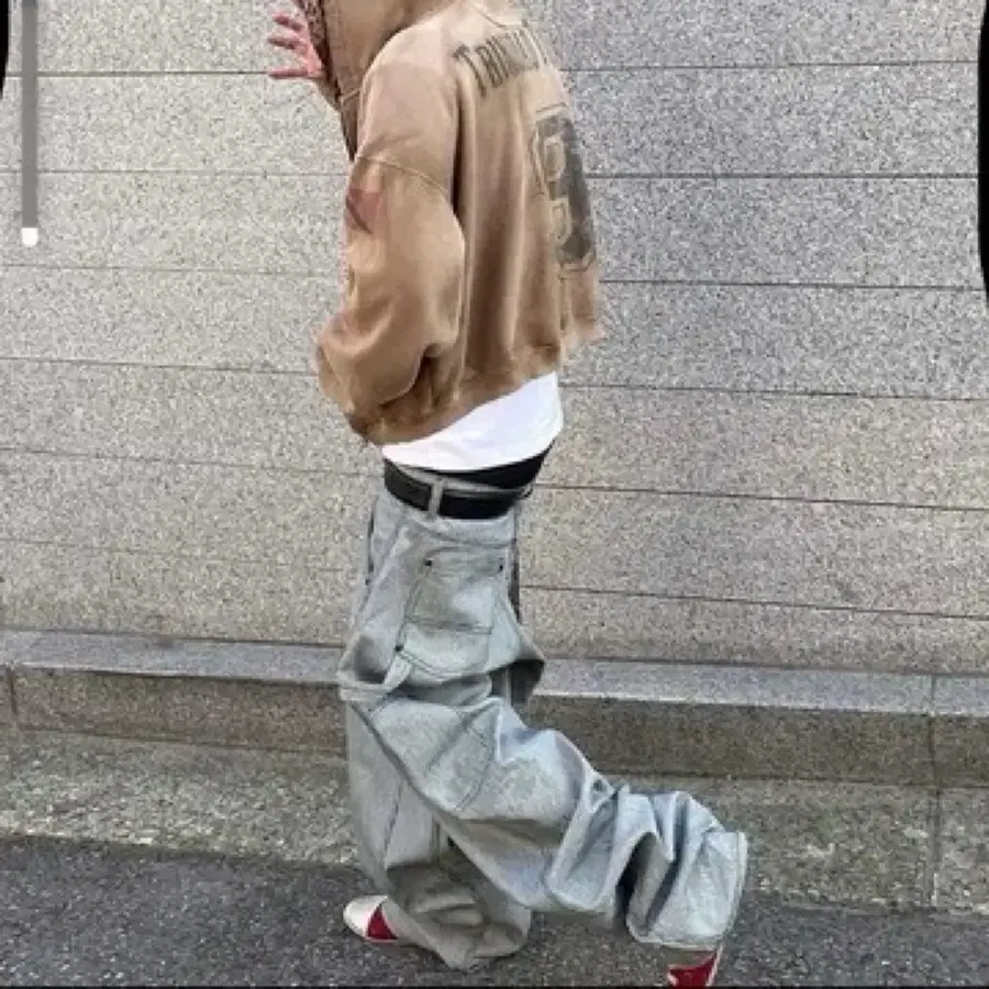 [1] 언더마이카 스트라이프 엔지니어 더블니 워크팬츠