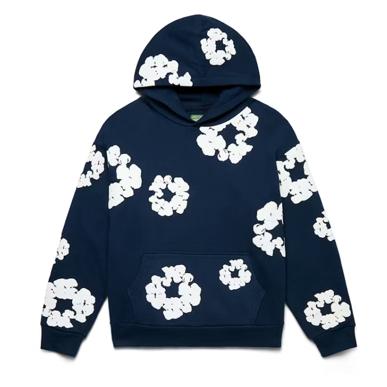 Denim Tears The Cotton Wreath Sweatshirt 데님 티어스 네이비 후디