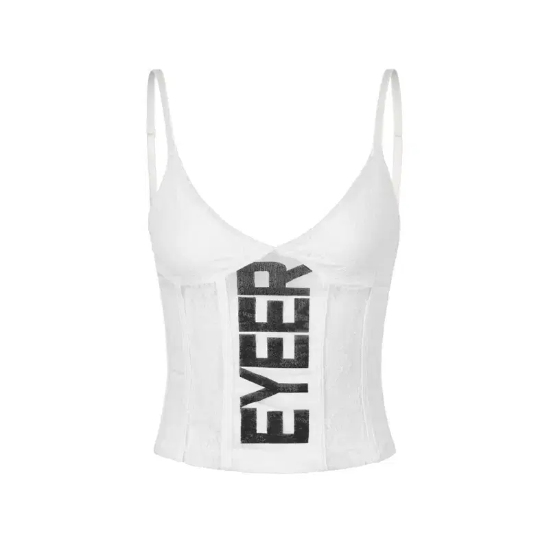 EYEER Cami Lace String Top 슬리브리스 탑 화이트