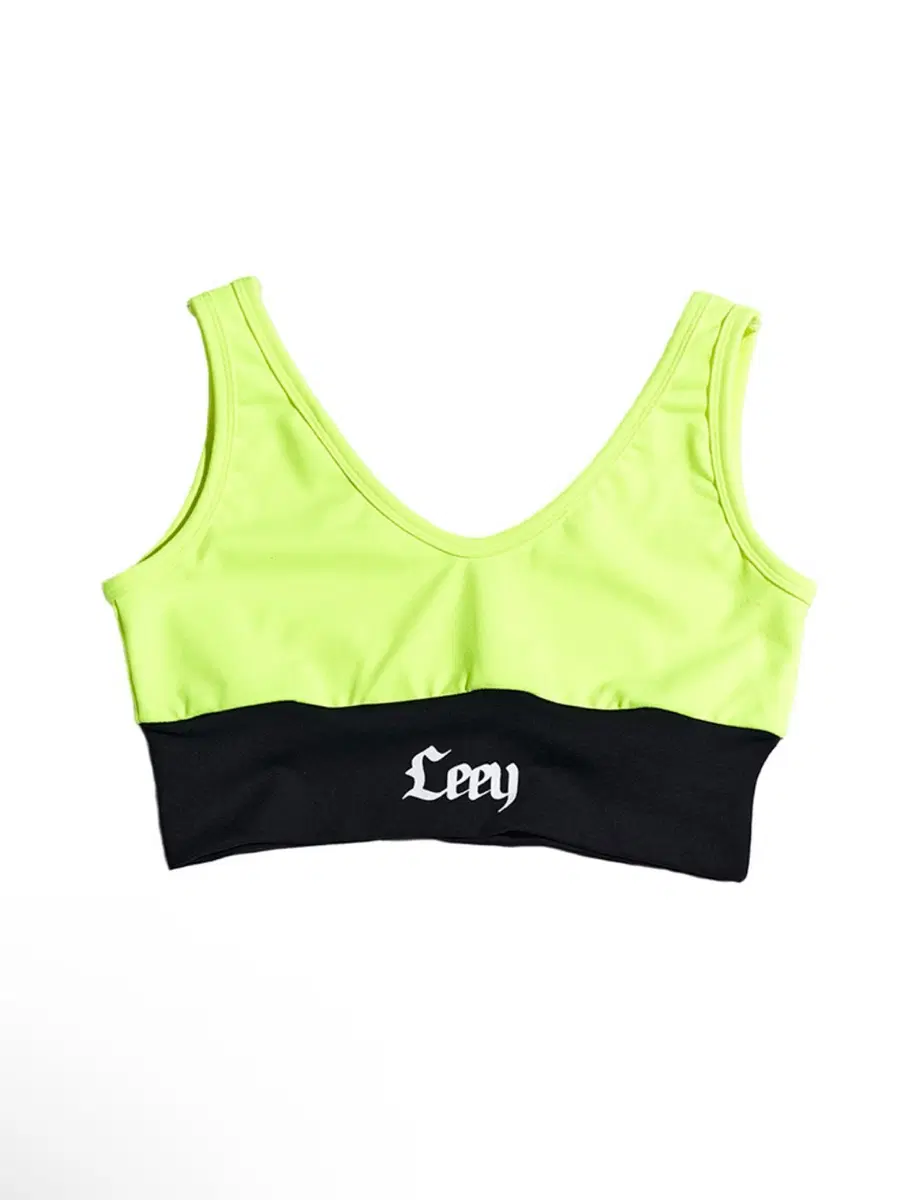 LEEY YEEL Logo Bralette Neon 네온 로고 브라탑 탑
