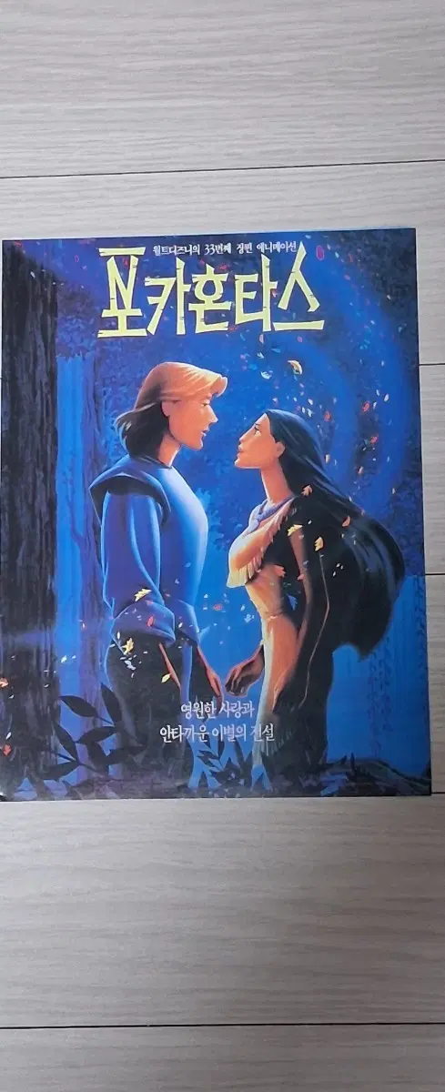 (2단)월트디즈니 애니메이션 멜깁슨목소리 포카혼타스(1995년)전단지