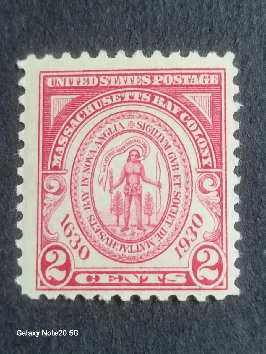 (미국우표)1930년 매사츠세츠식민지설립 300주년기념 우표