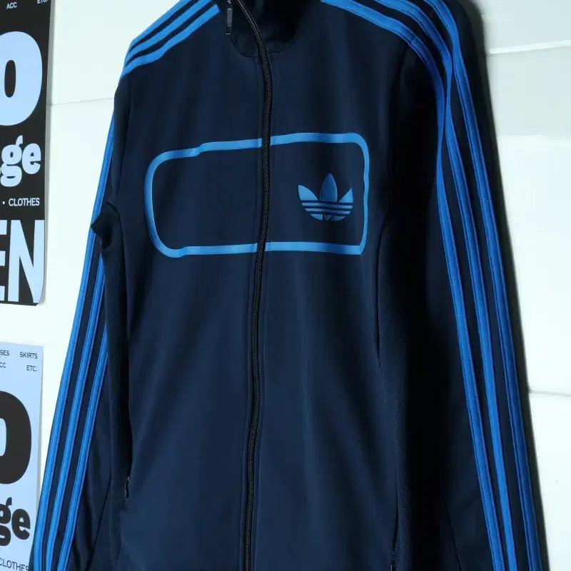 (M-L) 아디다스 집업 바람막이 점퍼자켓 져지 네이비-H39985