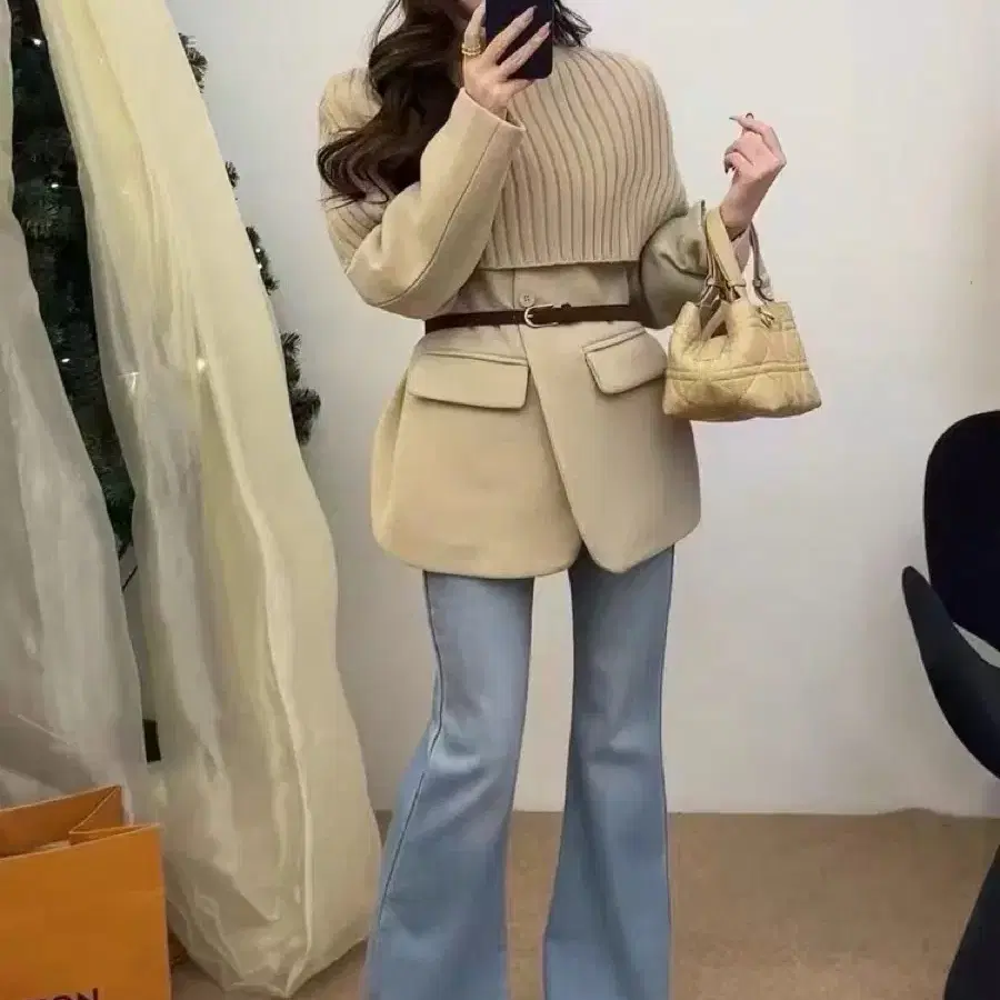 [기간한정할인] (1color) 케이프 세트 자켓
