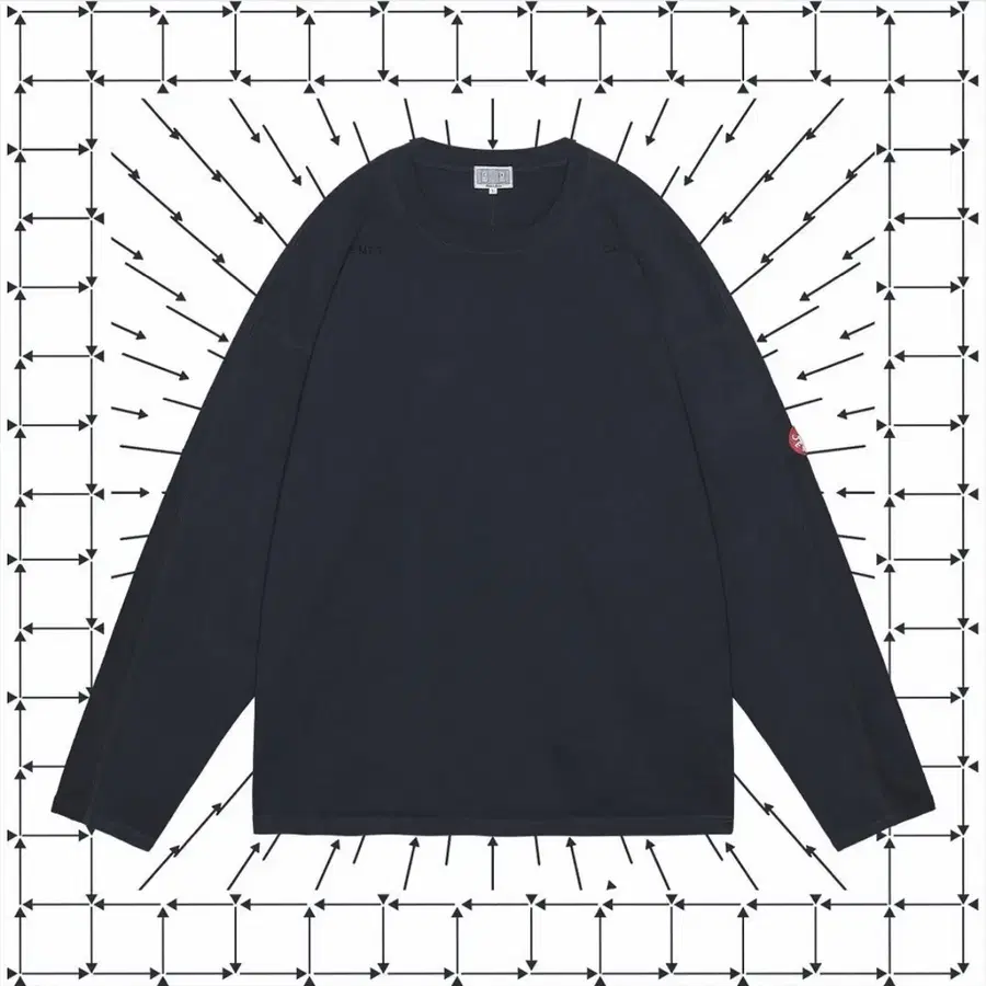 [XL] 카브엠트 오버다이 포워드 라인 헤비 롱슬리브 티셔츠 블랙