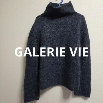 GALERIE VIE 갤러리 바이 모헤어 혼방 하이넥 니트