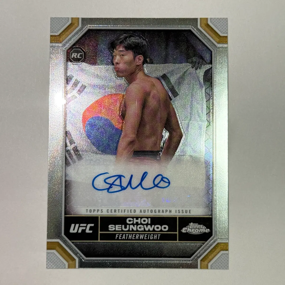 [루키 오토] UFC 최승우 루키 친필싸인 탑스크롬 UFC 카드