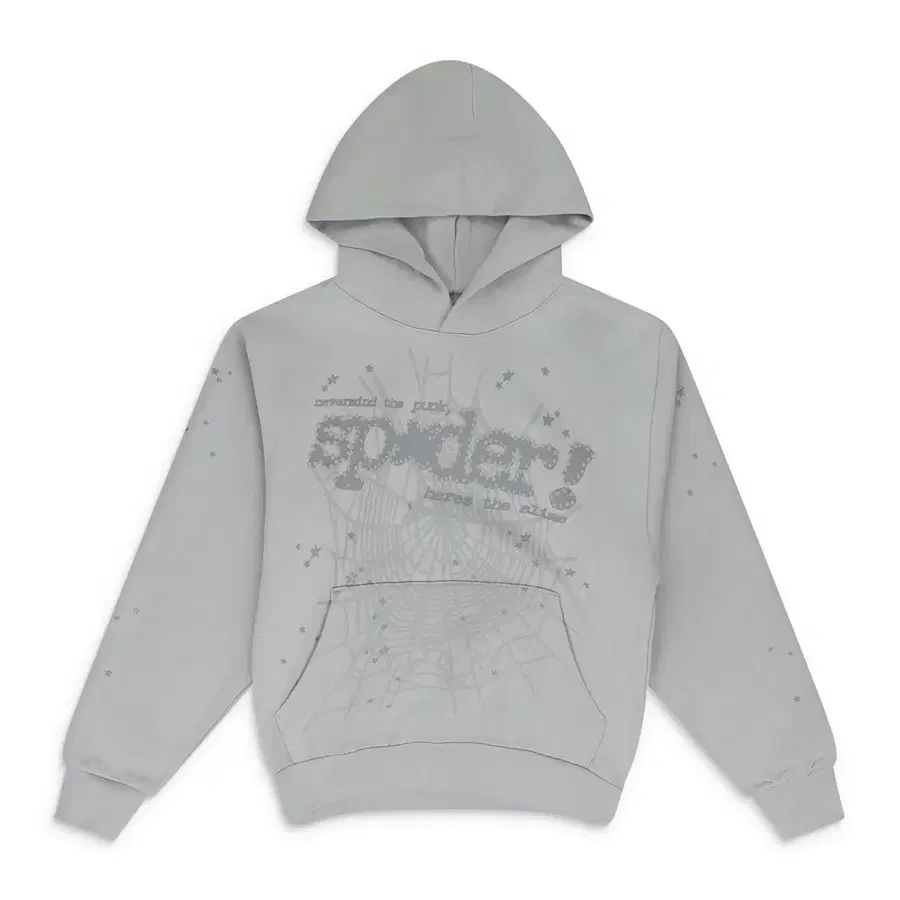 [새상품] 스파이더 (SP5DER) 남성 토널 펑크 후드 그레이 S / M / L / XL / XXL