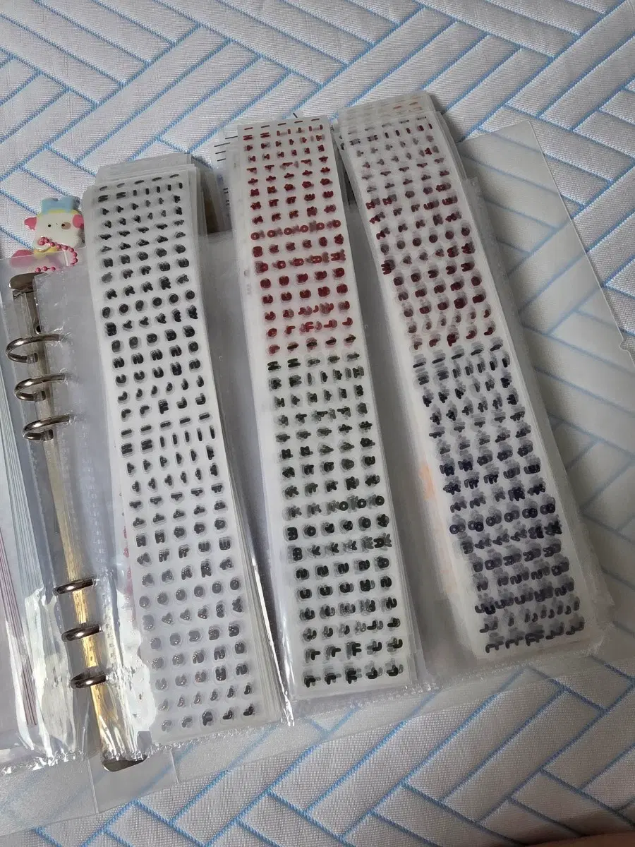 한글리 홀체 은박 금박 컬러라인 블랙라인 한글키스컷 소분컷띵